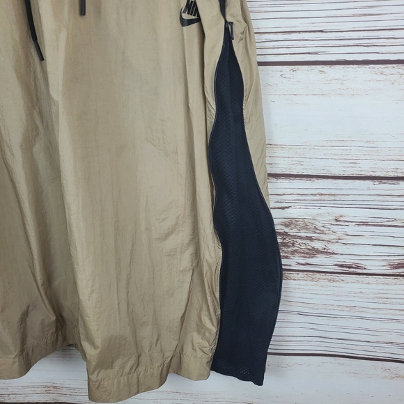 Nike Womens Large Tech Hypermesh Khaki Tan/Black Midi Softshell Skirt 833468 - Picture 6 of 12